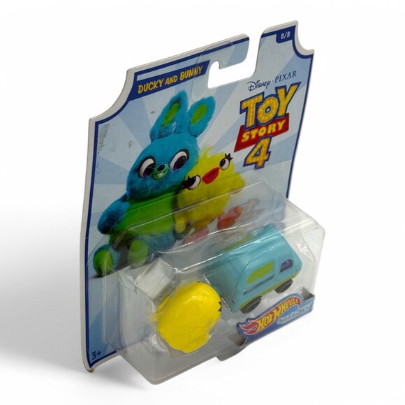 Disney Pixar Toy Story 4 Hot Wheels Character Cars Ducky & Bunny And Duke Caboom - Picture 7 of 16